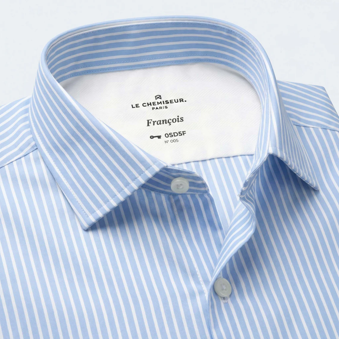 Chemise Homme J.Crew Bleu Coton Rayé Taille L - Occasion Excellent état, Manches Longues